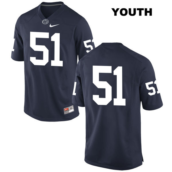 NCAA Nike Youth Penn State Nittany Lions Alex Gellerstedt #51 College Football Authentic No Name Navy Stitched Jersey QAR6198UB